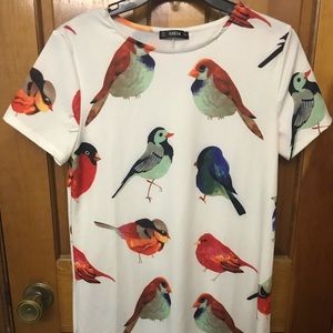 Shein small mid-length bird dress
